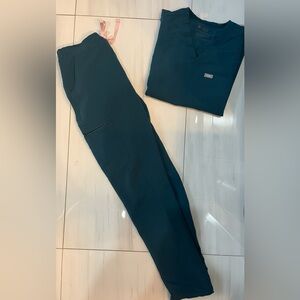 Figs Caribbean Blue Scrubs Set